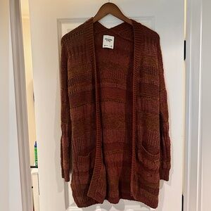 Brown sweater cardigan, Abercrombie & Fitch size xsmall